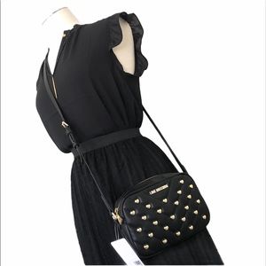 SOLD SOLD SOLD New LOVE MOSCHINO Studded Heart Quilt Crossbody